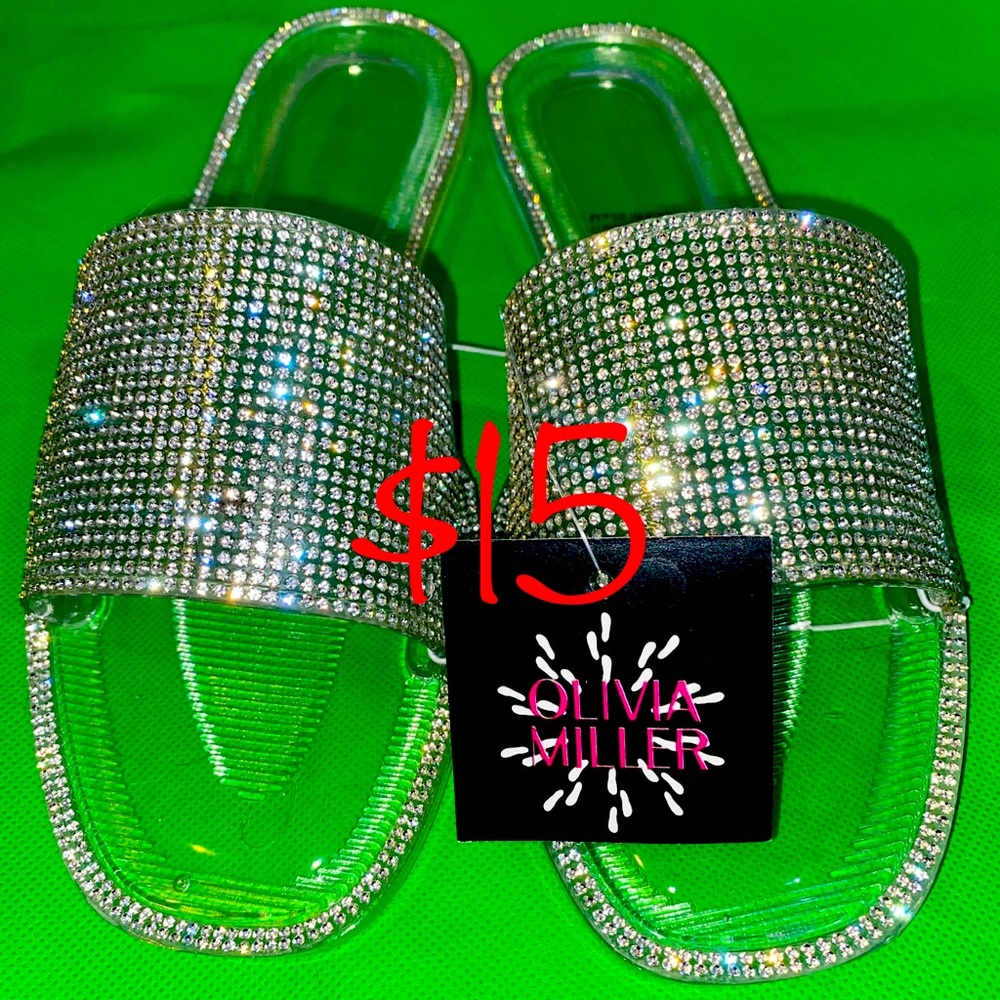 Olivia Miller Rhinestone Sandals